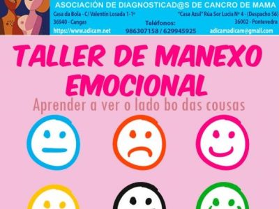 Taller de intelixencia emocional para mulleres de Bueu con cancro de mama ou xinecolóxico