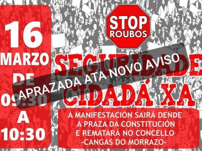 Aplazada la manifestación de los comerciantes de Cangas