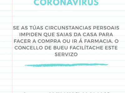 Bueu se suma a ayudar a personas aisladas por el coronavirus