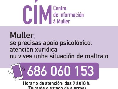 Un teléfono 24 horas a disposición de las mujeres de Moaña