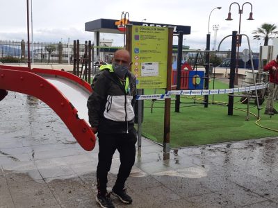 Puesta a punto de parques y mayor limpieza pensando en el domingo