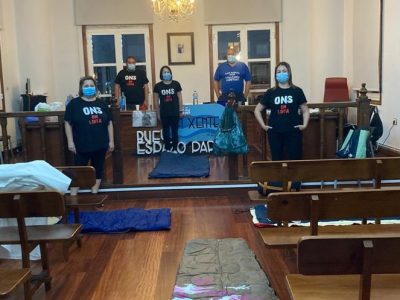 Los isleños de Ons se confinan en el Concello de Bueu