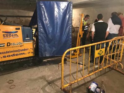 Arrancan los trabajos de sustitución del colector de drenaje en la PO-551 a su paso por la parroquia de San Martiño de Bueu