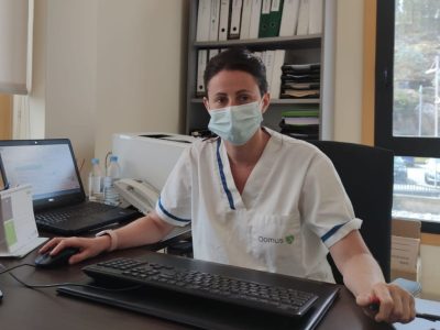 Laura Cancelo, directora de la residencia de Aldán:                            «Fue un shock, tuve miedo, lo primero que se me pasó por la cabeza fue la necesidad de informar a las familias»