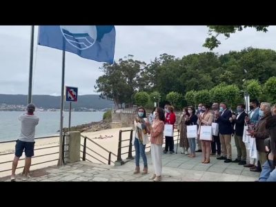 Marín, Moaña y Bueu recogen sus banderas azules
