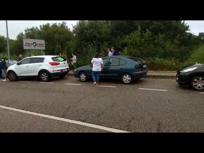 Caravana por los fallecidos en Aldán