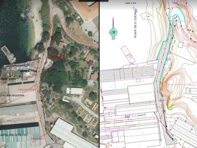 El Puerto invierte 250.000 euros en pavimentar el acceso a la playa de O Cocho y reparar el muelle de O Latón