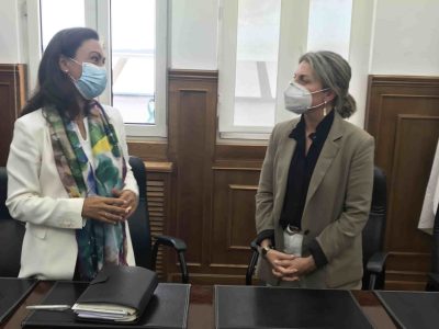 La nueva delegada de la Xunta en Pontevedra inaugura en Marín su ronda de visitas por los concellos