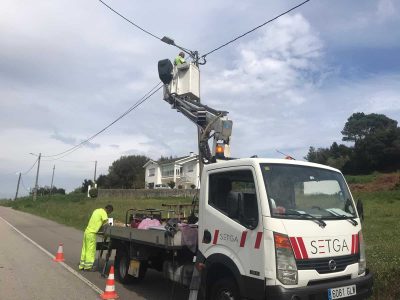 A zona da Brea – Ameal contará cun novo alumeado LED para avanzar no aforro enerxético e mellorar a visibilidade