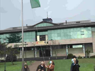 Moaña, el único municipio de la provincia en el que ya ondea la Bandeira Verde de Galicia