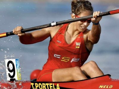 La olímpica Teresa Portela, madrina de una campaña solidaria de Adicam a favor de Cáritas y del comedor social de Cangas