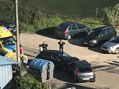Herido el conductor de un accidente en A Borna
