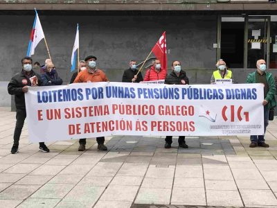Jubilad@s y pendionistas salen a la calle en Cangas