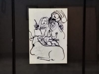 La cara más navideña del pintor Manuel Torres