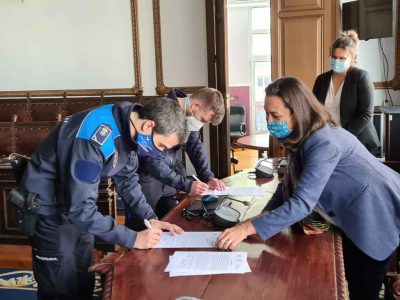 Ramallo da la bienvenida a los dos nuevos Policías Locales de Marín