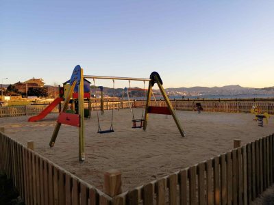El parque infantil de A Xunqueira está para estrenar