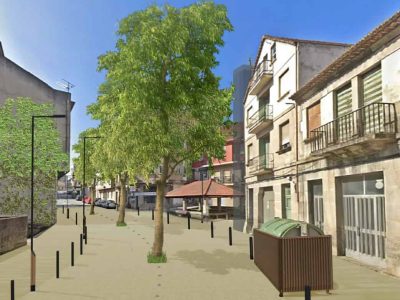 El proyecto de conexión entre la Moaña baja y la alta contempla dos ascensores y la recuperación de las sendas históricas