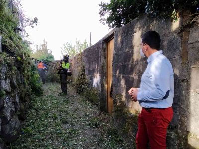 Marín arranca co desbroce dos últimos núcleos do plan anual e reforzará as zonas nas que volveu crecer a maleza