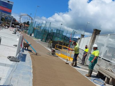 Las obras de humanización de la Avenida de Ourense entran en la suya recta final