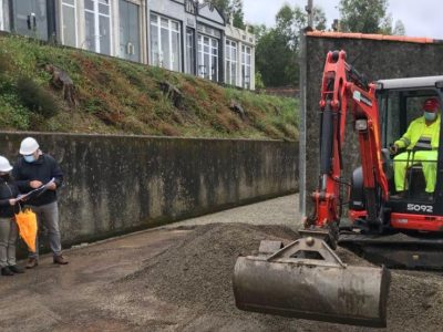 Iniciadas as obras no Cemiterio da Raña para a construción dun novo columbario con 80 nichos