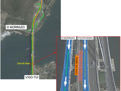 O arranxo do ponte de Rande obrigará aos conductores do Morrazo a circular pola ampliación