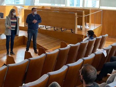 Recepción da alcaldesa de Cangas aos 23 novos traballadores do Concello