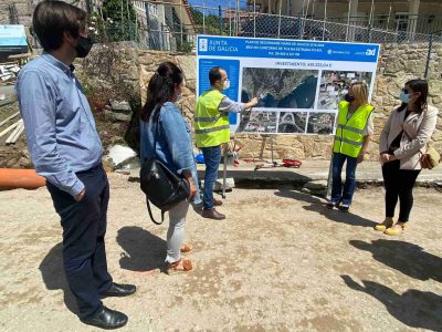 Comezan as obras para eliminar o Tramo de Concentración de Accidentes de Domaio