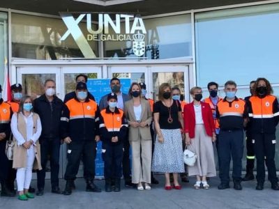 A Xunta concede novos carnés de voluntarios de Protección Civil da Agrupación de Moaña