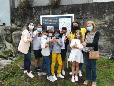 Alumnos do colexio da Guía de Moaña recordan a historia da Canteira do Cocho