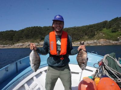 Os dous primeiros turistas a bordo do «Nuevo dos Victorias»: «Es una experiencia más que recomendable»