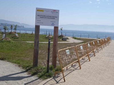 As obras de reparación do Paseo do Salgueirón estarán terminadas en agosto
