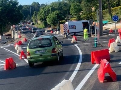 Esta semana poñeranse en servizo as dúas novas glorietas de Lapamán e de Agrelo, en Bueu