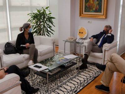 A alcaldesa de Cangas logra a colaboración do vicepresidente da Xunta para a compra dun vehículo contra incendios para Protección Civil