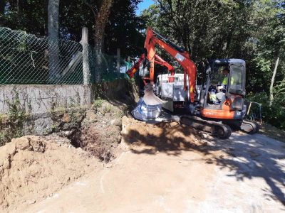 Comeza a instalación do novo alumeado no lugar de Castro