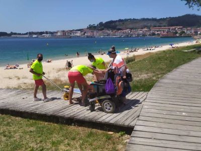 Cangas conta con 6 praias con accesibilidade, 3 das mesmas de carácter Universal