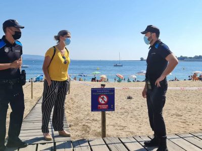 Péchanse perimetralmente as dunas de Rodeira para permitir a súa rexeneración