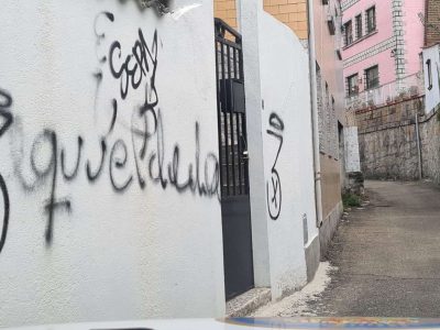 Un detido e unha ducia de implicad@s por vandalismo público na zona de Inferniño