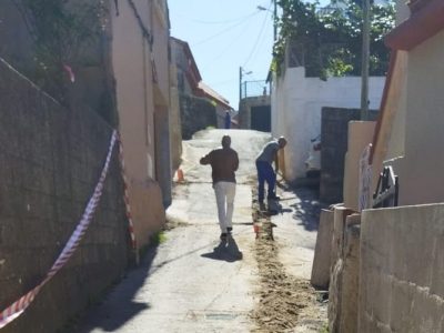 Obras de renovación do abastecemento no lugar de Meáns