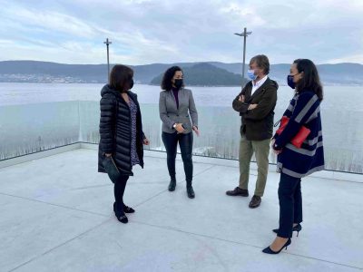 Ramallo visita as obras do Paseo Alcalde Blanco, pendentes da recepción de materiais