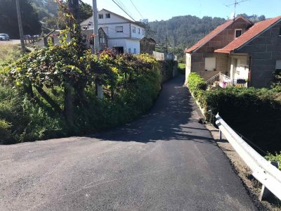 Miñán e Silvestre contan con nova pavimentación nos seus camiños