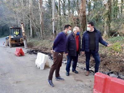 Xa está en marcha a obra do novo colector entre Pastoriza e Picotes