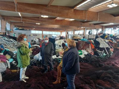 A deputada socialista Leticia Gallego lamenta que o PP opóñase á ampliación da nave de redeiras de Cangas