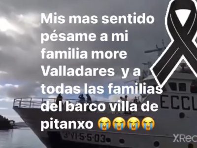 A despedida máis dura do Villa de Pitanxo o día da súa partida do Porto de Vigo