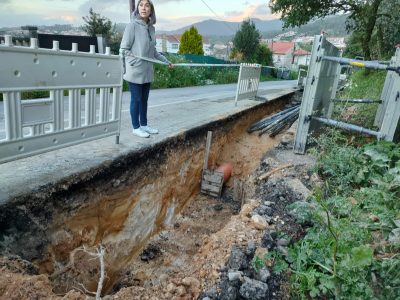 A piques de rematar a renovación da rede de saneamento e a canalización paralela das pluviais en O Hío