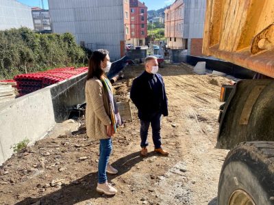 As obras para abrir a Rúa Travesía República Arxentina, executadas ao 50%
