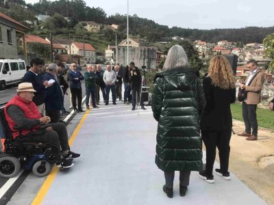 Os veciños da estrada O Viso-O Hío agradecen á Deputación a transformación do vial