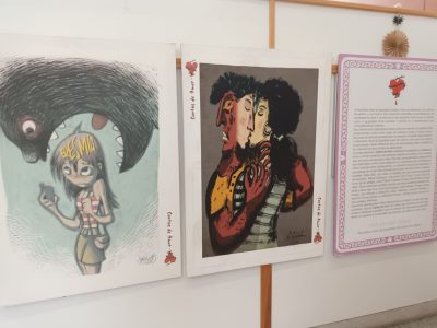 «Cartas de amor», unha exposición artística sobre a violencia de xénero en Bueu
