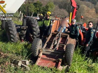 Morre un veciño de Vilaboa tras volcar o seu tractor