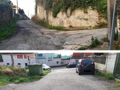 O Concello de Cangas solicita unha subvención de 48.314 euros para asfaltar o Camiño do Souto, en Darbo