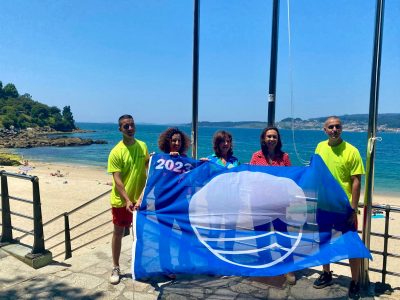 As praias de Marín estrean o verán:comeza o servizo de socorrismo e ízanse as Bandeiras Azuis